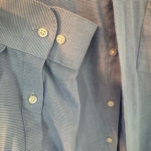 Van Heusen Men's Blue Checkered Shirt